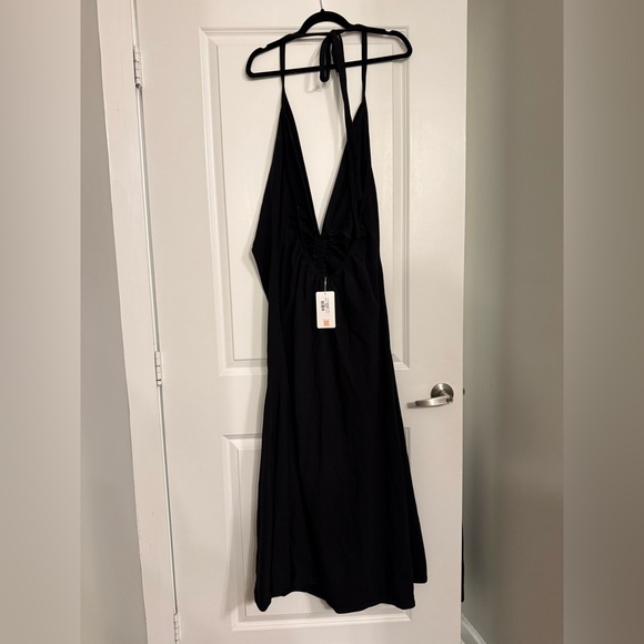 Willow Drawstring A-Line Midi Dress Rebdolls NWT - Picture 3 of 5